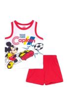 Pyjama Pyjamas Set Red Mickey Mouse