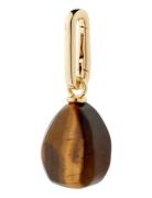 Pilgrim Charm Tiger Eye Pendant Guld