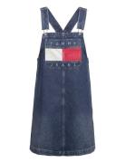 Pinafore Dress Dh6031 Ext Kort Klänning Blue Tommy Jeans