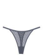 Triumph Signature Sheer String Stringtrosa Underkläder Blue Triumph