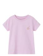 Nmfjellian Ss Nreg Top Tops T-shirts Short-sleeved Pink Name It