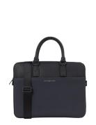 Th Business Leather Computer Bag Datorväska Väska Black Tommy Hilfiger