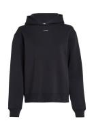 Calvin Klein Nano Logo Reg Fleece Hoodie Svart