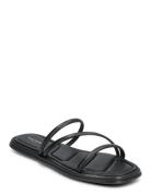 Stb-Selena Strap Sandal L Platta Sandaler Black Shoe The Bear