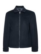 Straight Recycled Wool Jacket Ulljacka Jacka Navy Mango