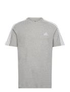 Adidas Sportswear Essentials Single Jersey 3-Stripes T-Shirt Grå