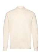 Mango Perkins Neck Long-Sleeved T-Shirt Kräm