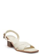 Block-Heel Sandals Sandal Med Klack White Mango