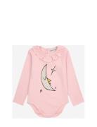 Bobo Choses Baby Beneath The Moon Ruffle Body Rosa