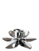 Flower Art Deco Candlestick - Chrome Home Decoration Candlesticks & La...