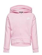 Nike Nike Club Fleece High-Low Full-Zip Hoodie Rosa