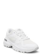 Womens Trail Runner Låga Sneakers White Tommy Hilfiger