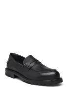 Loafer Loafers Låga Skor Black ANGULUS