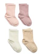 Sock 4P Rib Solid Sockor Strumpor Multi/patterned Lindex