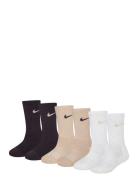 Nike Dri-Fit Crew Socks Sockor Strumpor Beige Nike