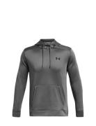 Ua Armour Fleece Hoodie Tops Sweat-shirts & Hoodies Hoodies Grey Under...