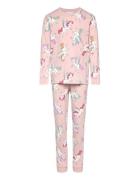 Pyjama Unicorn And Cat Pyjamas Set Pink Lindex