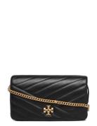 Tory Burch Kira Chevron Chain Wallet Svart