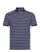 Polo Ralph Lauren Custom Slim Fit Soft Cotton Polo Shirt Marinblå