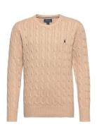 Ralph Lauren Kids Cable-Knit Cotton Sweater Beige