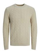 Jack & J S Jjeross Knit Crew Neck Sn Kräm