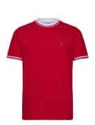 Original Penguin Org Piq Tee Ribbed T Röd