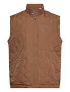 GANT Quilted Windcheater Vest Brun