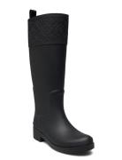 Rubber Long Boot Monogram Regnstövlar Skor Black Tommy Hilfiger