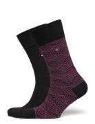 Tommy Hilfiger Th Men Sock 2P Graphic Argyle Svart