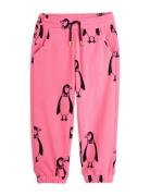 Mini Rodini Penguin Fleece Trousers Rosa