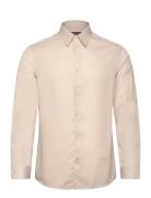 J. Lindeberg Slim Ls Comfort Tencel Shirt Beige