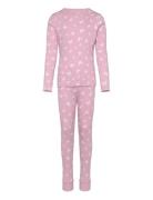 Nmfnightset Pink Butterfly Rib Noos Pyjamas Set Pink Name It