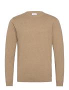 Lindbergh 100% Recycle Knit Round Neck Beige