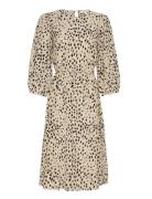 MSCH Copenhagen Mschangelina 3/4 Dress Aop Beige