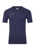 Hml First Performance Jersey S/S Sport T-shirts Short-sleeved Blue Hum...