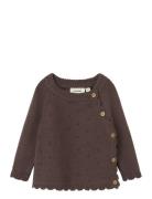 Lil'Atelier Nbflaguna Ls Wrap Knit Lil Brun