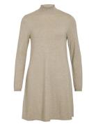 Vila Vicomfy A-Line Rollneck Knit Dress/Pb/1 Beige