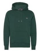 GANT Reg Shield Hoodie Grön