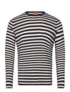 Mos Mosh Gallery Mmgadam Soft Stripe Knit Svart