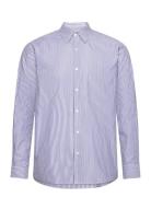 Mads Nørgaard Organic Cotton Poplin Sune Shirt Blå