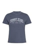 Tommy Jeans Tjw Reg Varsity Tee Marinblå