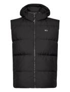 Tjm Essential Down Vest Ext Väst Black Tommy Jeans