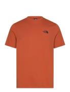 The North Face M Ss Simple Dome Tee Orange