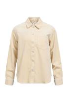 Object Objliva L/S Lo Corduroy Shirt 135 Beige