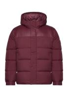 Tommy Hilfiger Mix Down Hooded Puffer Jacket Röd