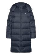 Essentials Down Long Parka Parka Jacka Navy Calvin Klein Jeans