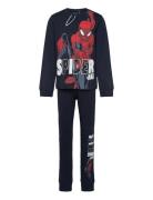 Nmmalfred Spider Ls Nightset Noos Mar Pyjamas Set Blue Name It