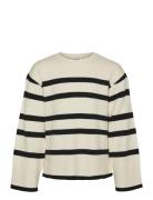 Vero Moda Girl Vmsaba Ls O-Neck Pullover Ga Girl Noos Kräm