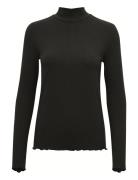 Kaffe Kadrew Turtleneck T-Shirt Svart