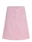 Crcory Skirt Knälång Kjol Pink Cream